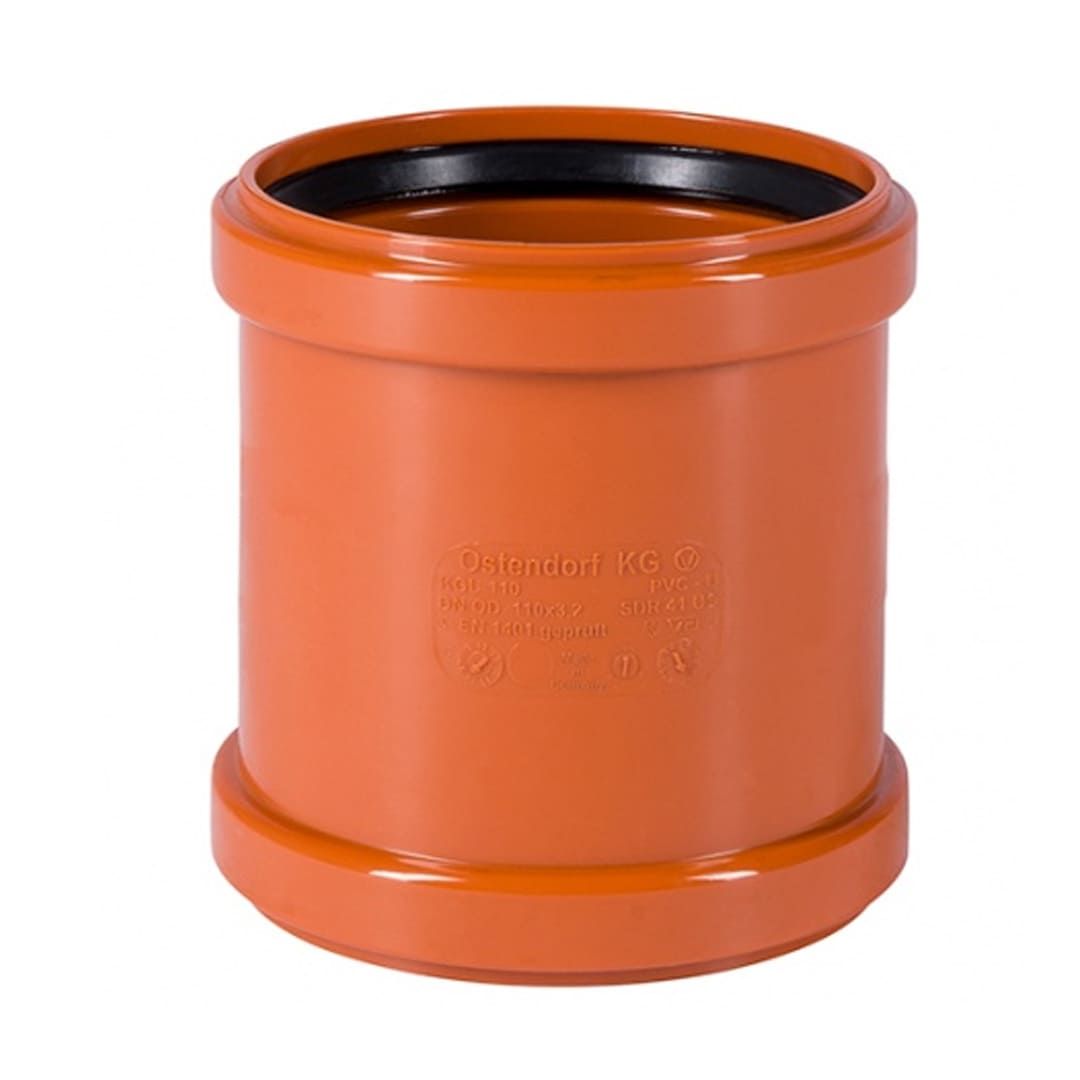 Муфта надвижная KG из поливинилхл. 110х110 д/канализ. труб (220500) Оstendorf