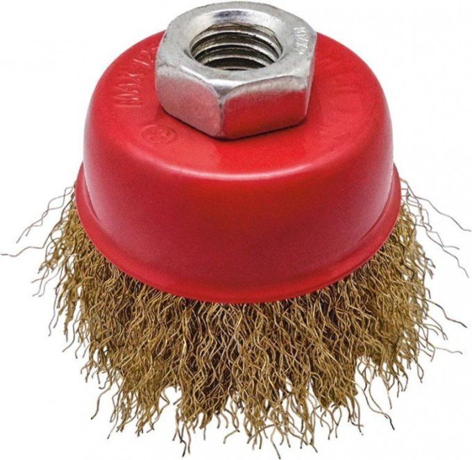 Щітка чашкова (латунірованна витого дроту) 125 мм, М14