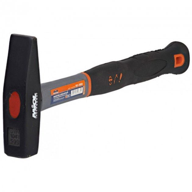 Молоток слюсарний з пластиковою ручкою 800гр