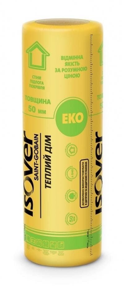 Утеплювач ISOVER ТЕПЛИЙ Дім-Твін 50+50 2*1220*7000
