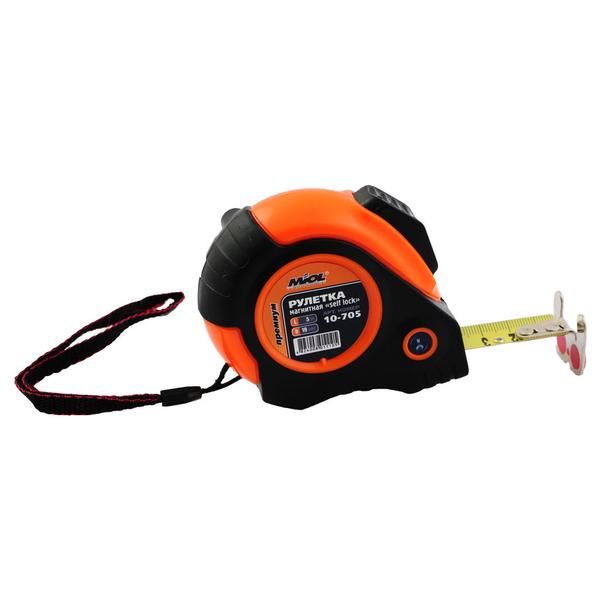 Рулетка 5м магнітна self lock прогумов. з двосторон. стрічкою PREMIUM