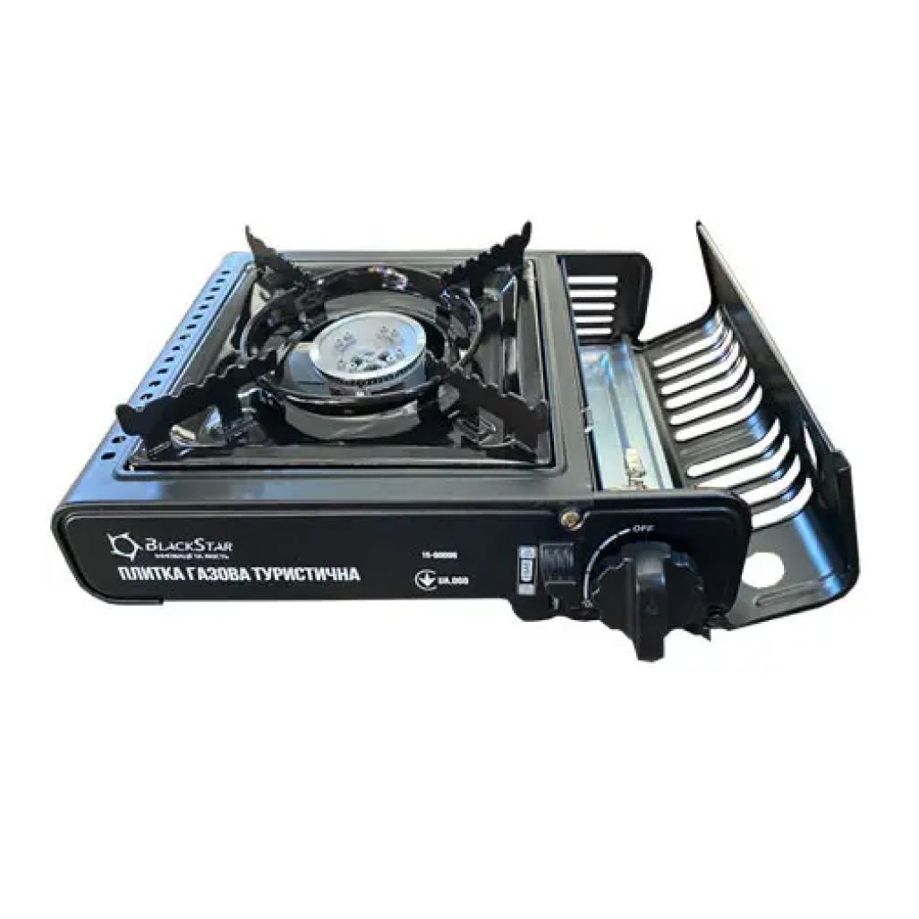 Настільна газова плитка туристична з адаптером BlackStar