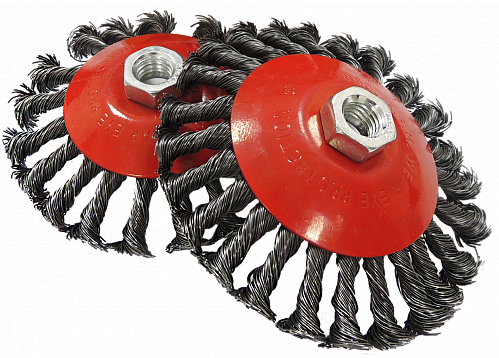 Щітка металева 115мм*М14 для КШМ, тарілка жорстка "BlackStar"