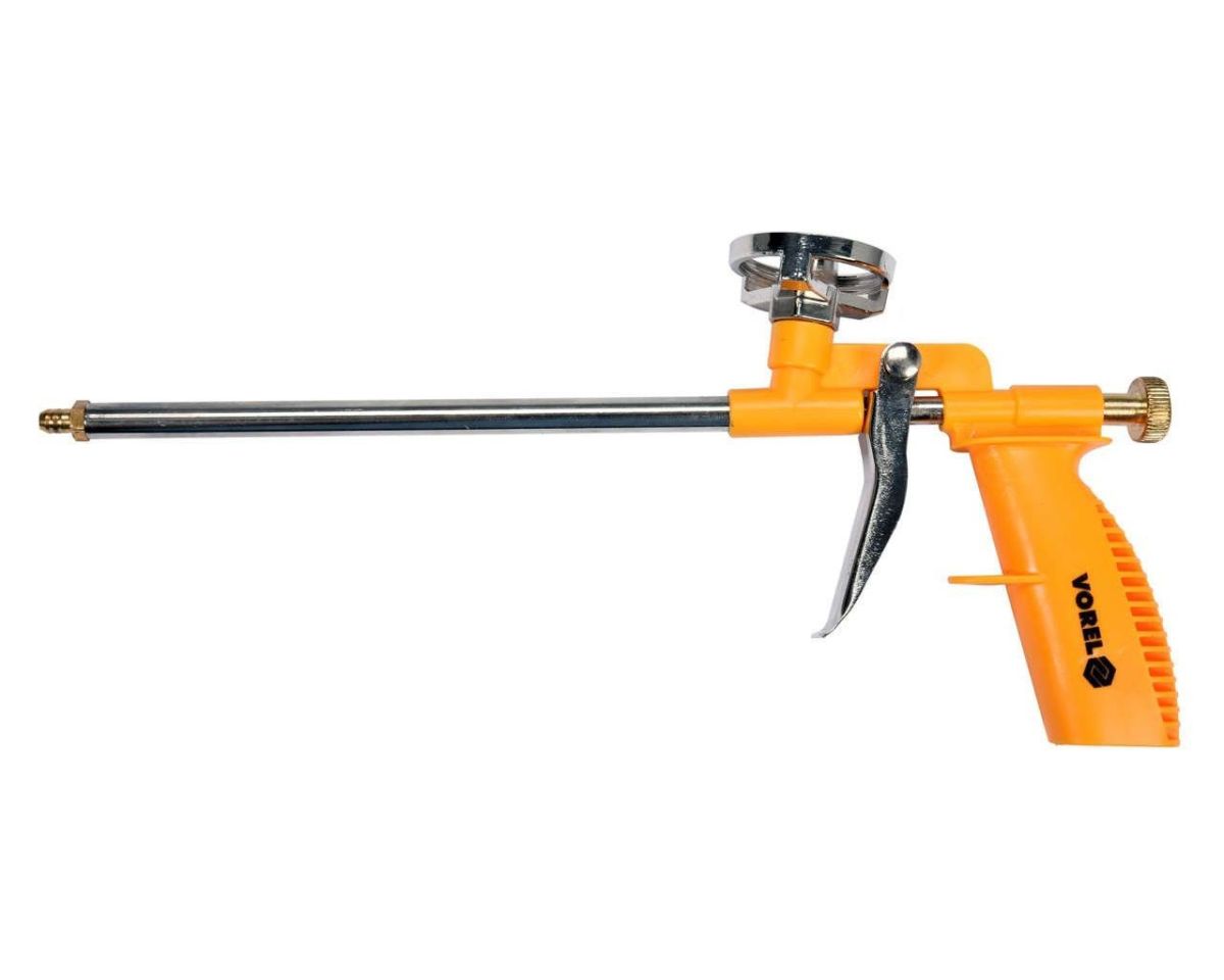 Пістолет для нанесення монтажної піни VOREL з аплікатором, L= 300 мм