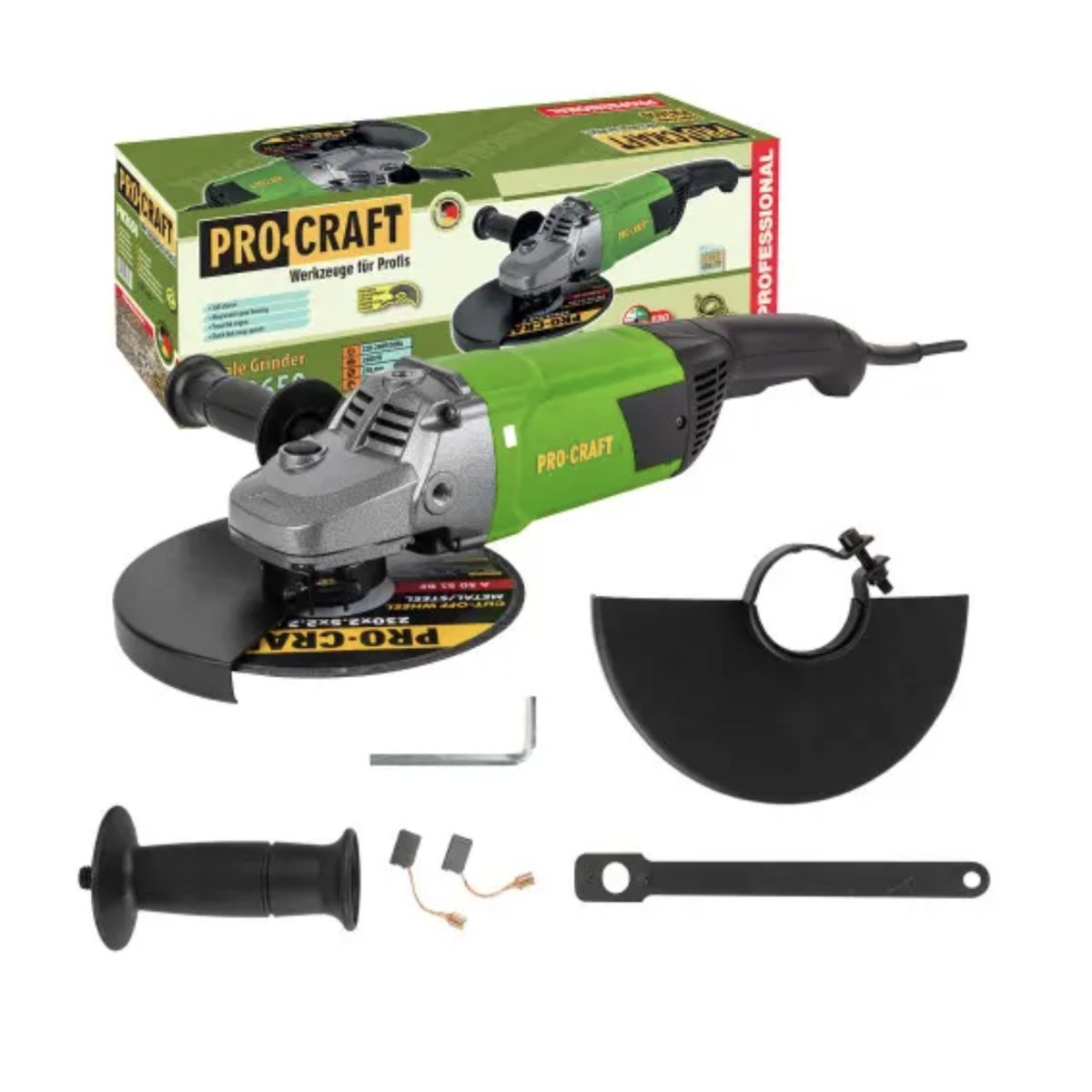 Болгарка (угловая шлифовальная) Procraft PW-2650