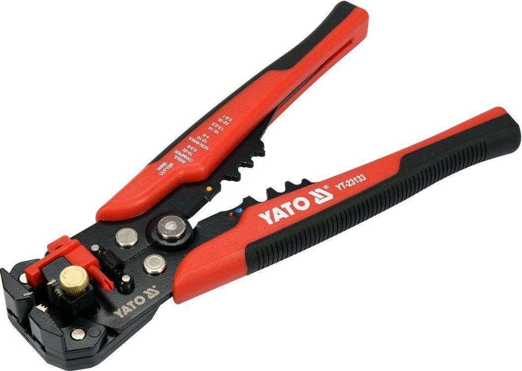 Кліщі для обтискання і зачистки проводів YATO, L=205 мм
