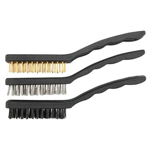 Щітки дротяні міні VOREL , Набір 3шт, l=170мм