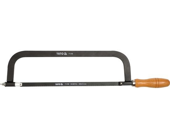 Ножiвка по металу YATO : дерев'яна ручка, L= 300 мм