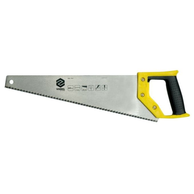 Ножівка по дереву VOREL : L= 450 мм, пластмасова ручка