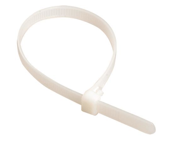 Хомут стяжной капрон. белый 450х4,8 100шт