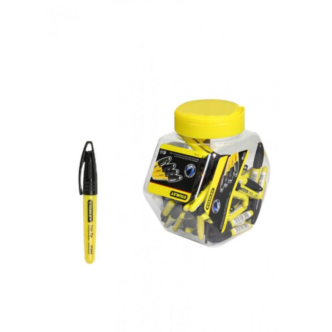 Маркер MINI STANLEY черные с заостренным наконечником