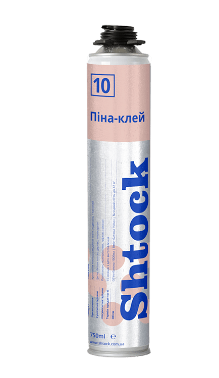 Піна-клей Shtock, 750 мл (12шт) (пал.672шт) №10