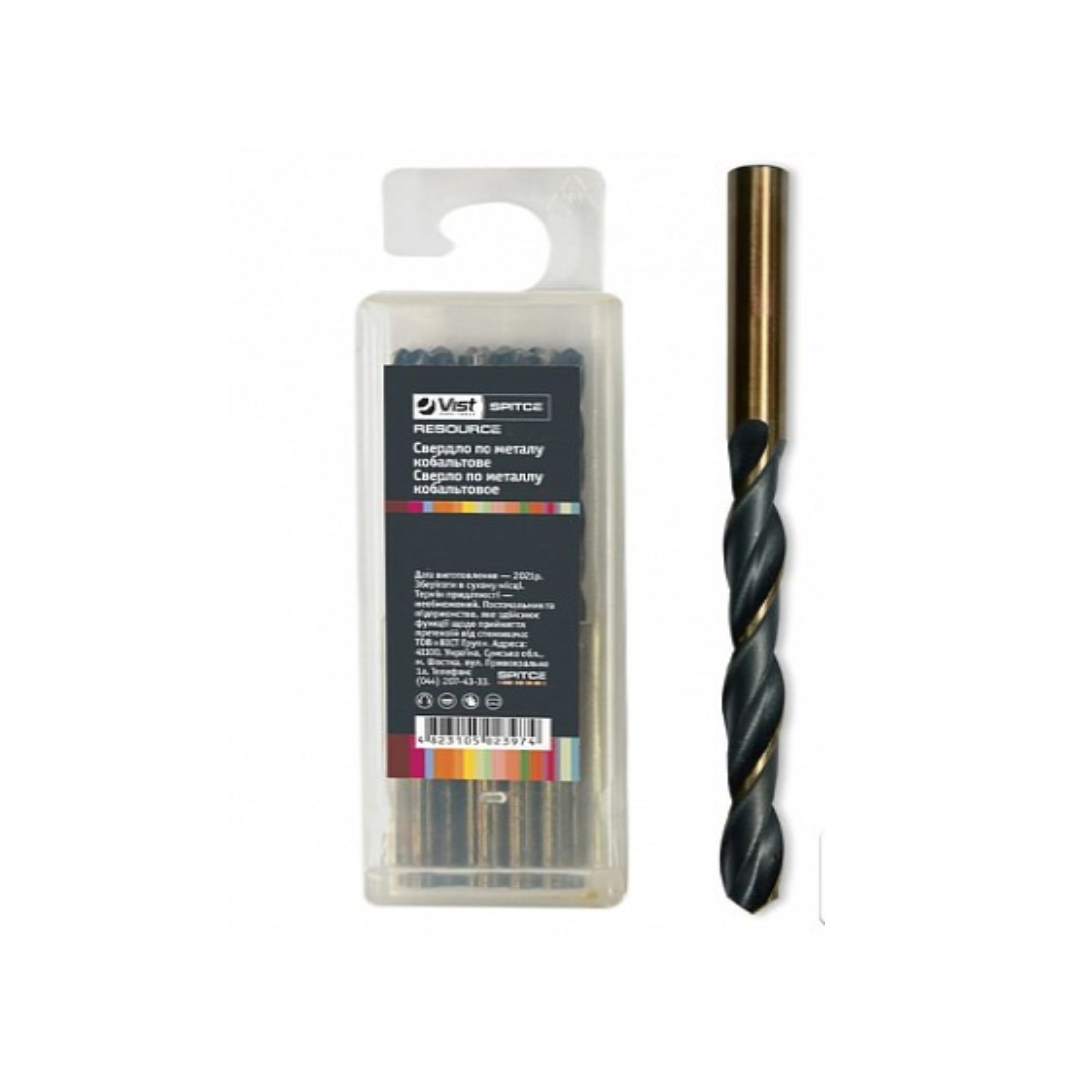 Сверло по металлу кобальтовое Р9, Resource, 5мм