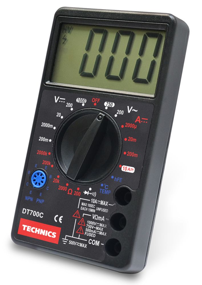 Мультиметр цифровой DT700C, 8 функций + зуммер