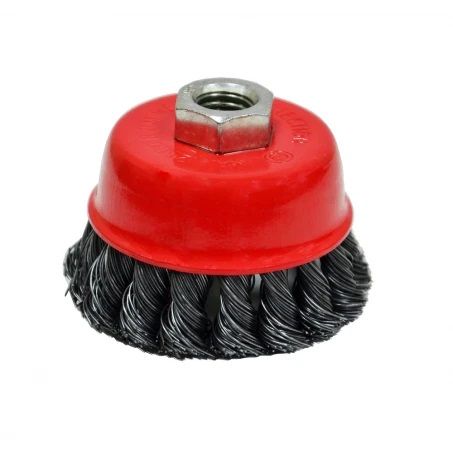 Щітка-крацовка "Чашка" закручена 100 мм