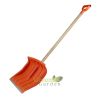 Лопата снігоприбиральна пластикова кольорова + дерев`яний держак, RAMP (Польща) ПТ-9304