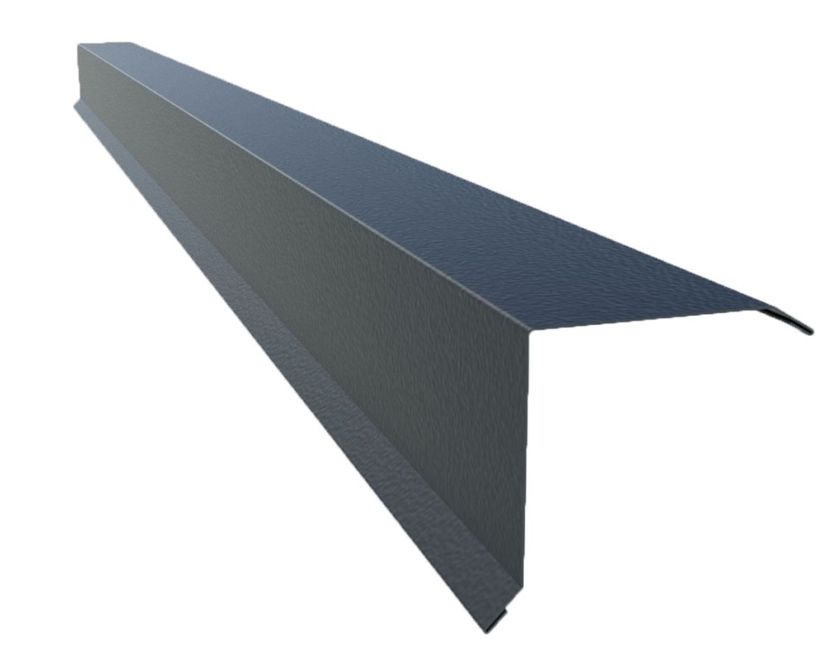 Планка торцьова ПТО-1 RAL 7024 (МАТ темно-сірий), 2м; 0,45х60х2000мм;