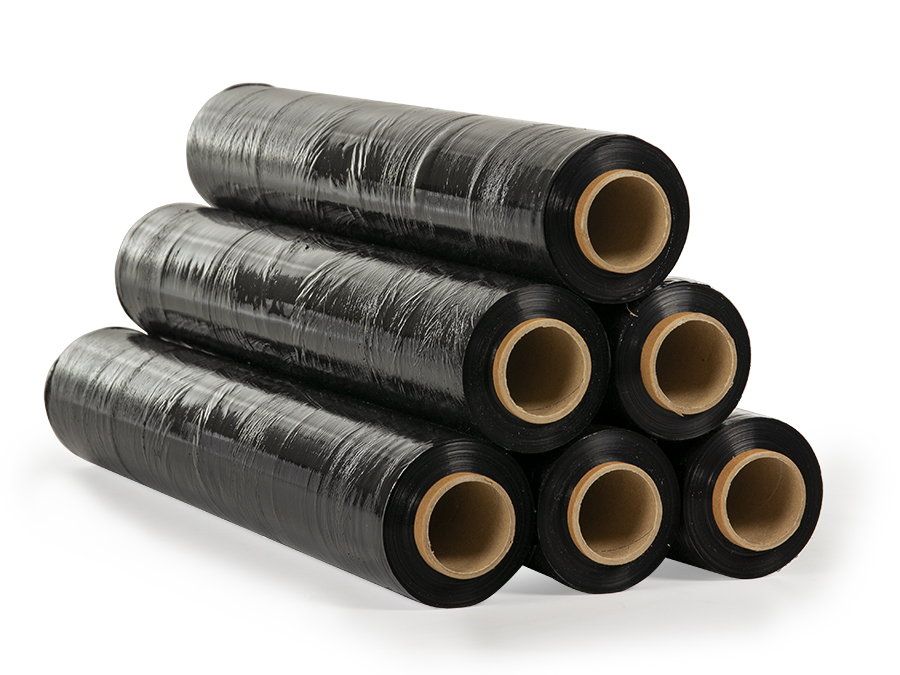 Стретч-плівка композит чорна 500 мм, 1,8 кг