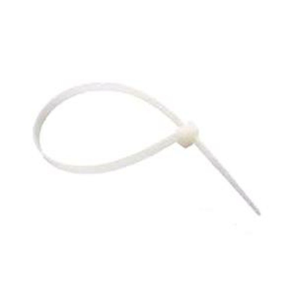 Хомут стяжний капрон. білий 200х7,6 100 шт