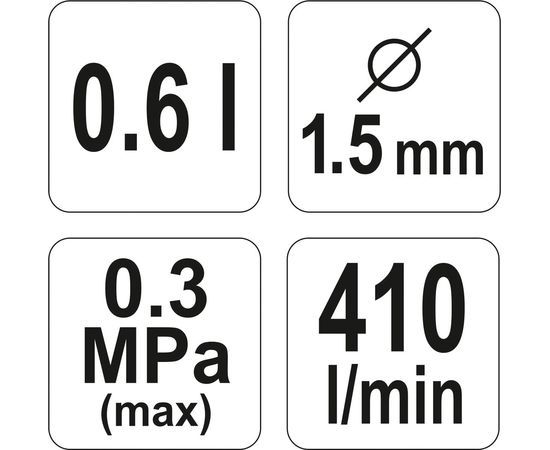 Фарборозпилювач YATO HVLP 1.5 мм (YT-2341)