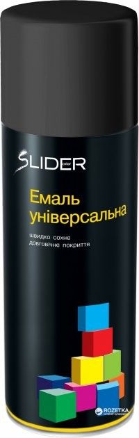 Грунт SLIDER color універсальний чорний 400 мл