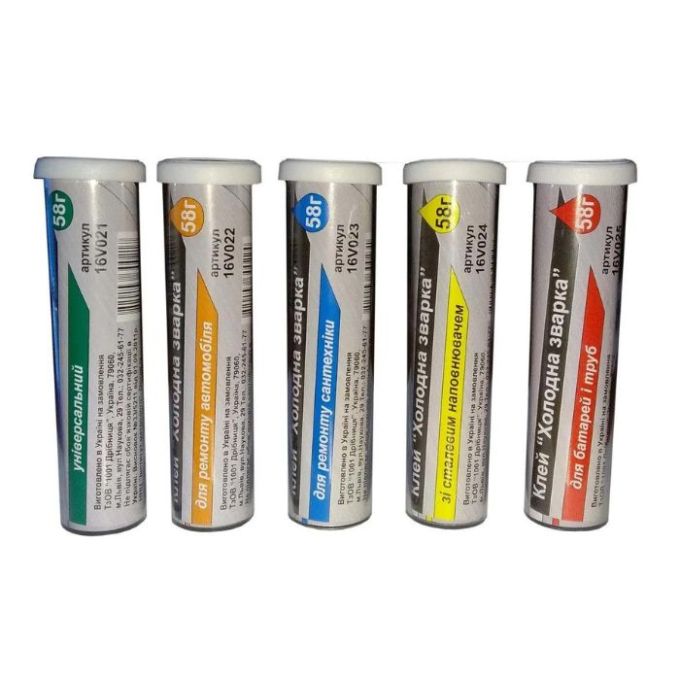 Клей холодна зварка TM VIROK, Зі сталевим наповнювачем, 58г. [36/180]