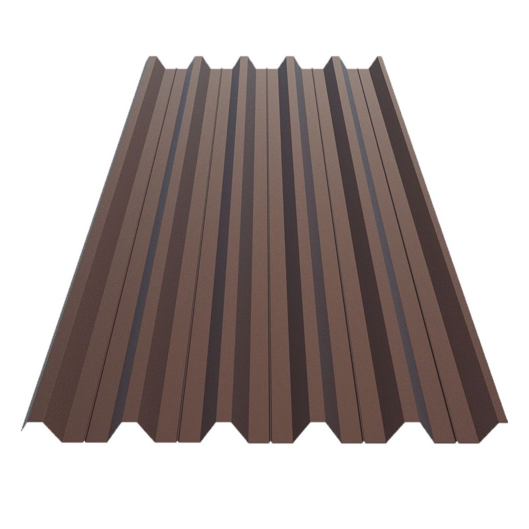 Профнастил ПК-35 оц. RAL 8017 (Коричневий глянець) 0,45х1120х1500мм (1,68м2)