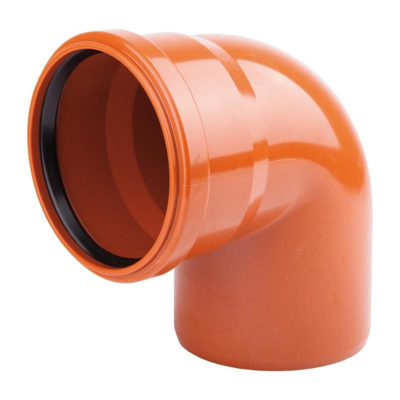 Колено канализационное ПВХ 87° D.110 (15/200)