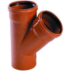 Трійник каналізаційний ПВХ  45 D.110x110 (7/100)