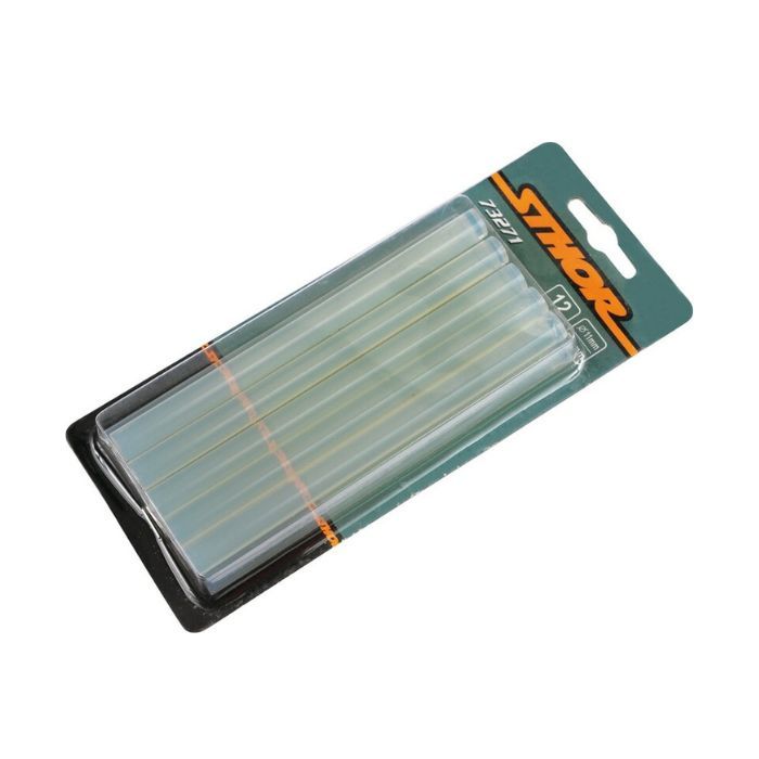 Стержні клейові STHOR : Ø= 11 х 150 мм. прозорі уп. 12 шт.