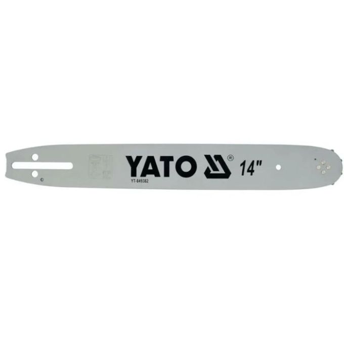 Шина направляющая цепной пилы YATO l= 14"/ 36 см (52 звена) для цепей YT-84951, YT-84960