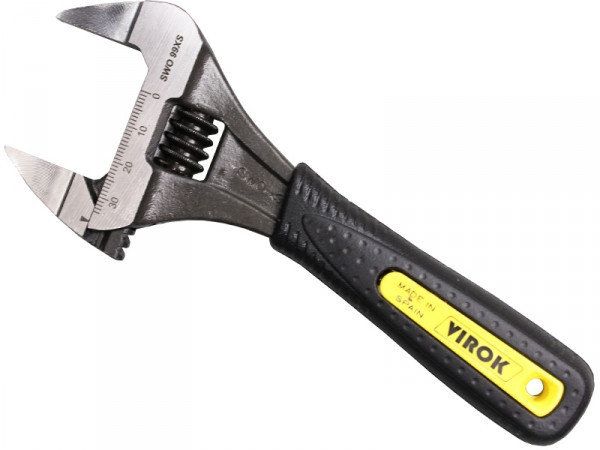 Ключ розвідний з тонкими губками TM VIROK 6" l= 150 мм, розкриття - 34 мм