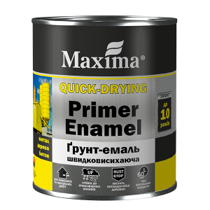 Грунт-эмаль быстросохнущая, графит, ТМ «Maxima» - 2,5 кг.