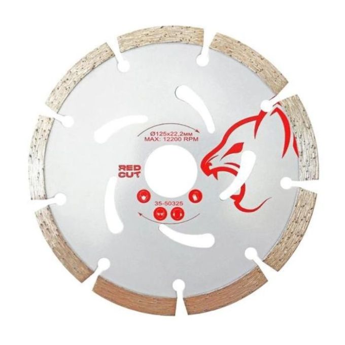 Диск алмазний по каменю Segment, 125ммх22,2мм "Red Cut"