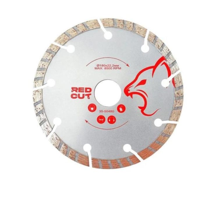 Диск алмазний по каменю Turbo Segment, 180ммх22,23мм "Red Cut"