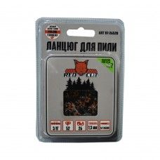 Цепь для пилы, 26 зубов/52 звена, шаг 3/8, 1,3 мм, квадратный зуб RS