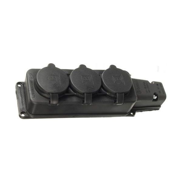 Розетка подвійна Bemis IP54 BK1-1402-3613 1х16 А