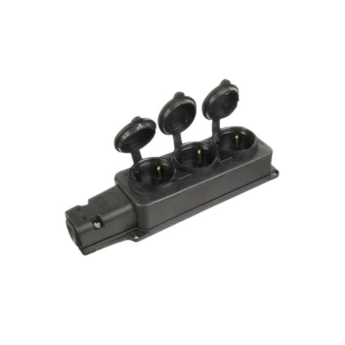 Розетка подвійна Bemis IP54 BK1-1402-3613 1х16 А