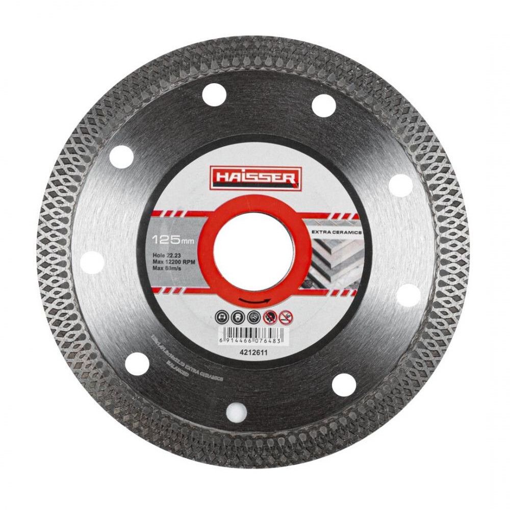 Круг алмазний EXTRA CERAMICS 125x1,4x22,23 (HAISSER) 4212611