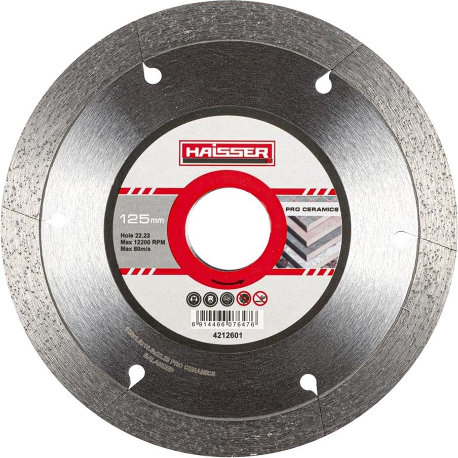 Круг алмазный PRO CERAMICS 125x1,6x22,23 HAISSER 4212601