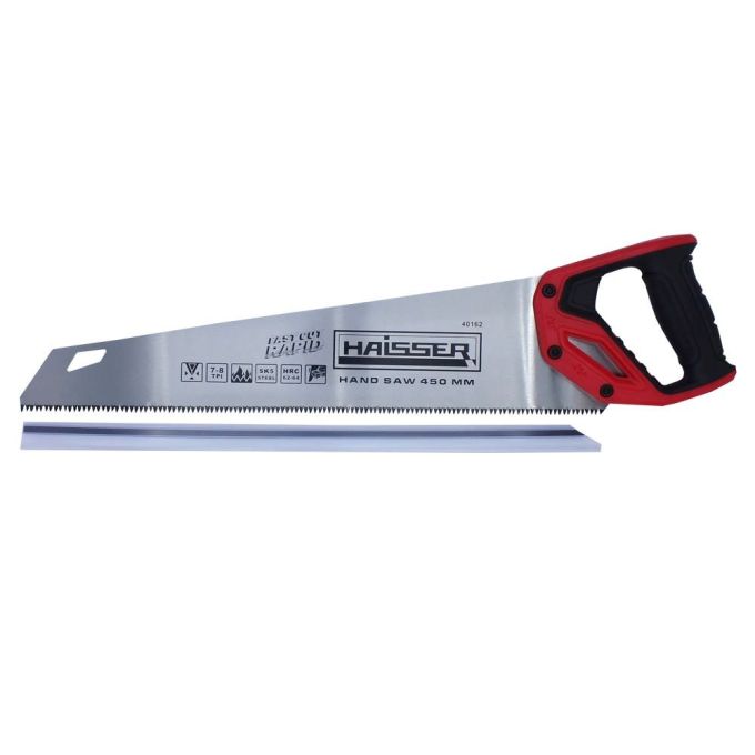 Ножовка по дереву 450 мм, 7-8TPI, 3D, SK5, Rapid HAISSER