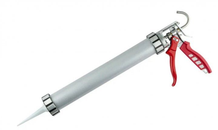 Пістолет для герметика 600 мл, закритого типу, алюміній HAISSER