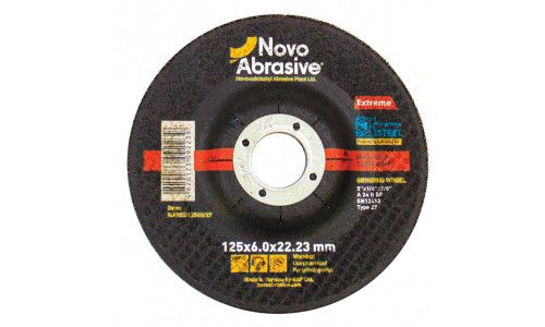 Круг шліфувальний для металу NovoAbrasive Extreme 27 14А 125 6,0 22,23