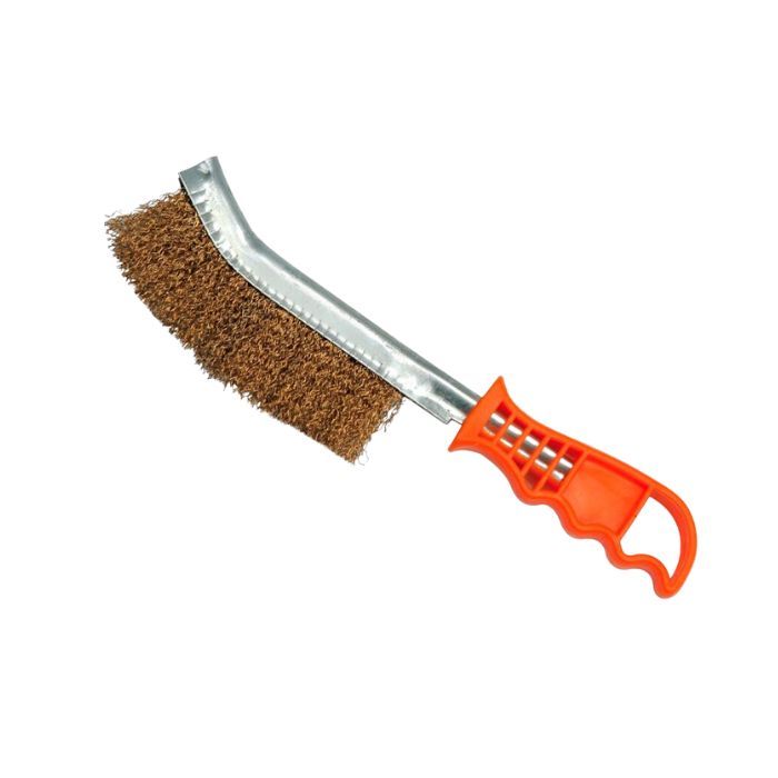 Щітка дротяна VOREL : латунний дріт, пластикова ручка