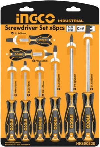 Набір викруток 8 шт. INGCO INDUSTRIAL