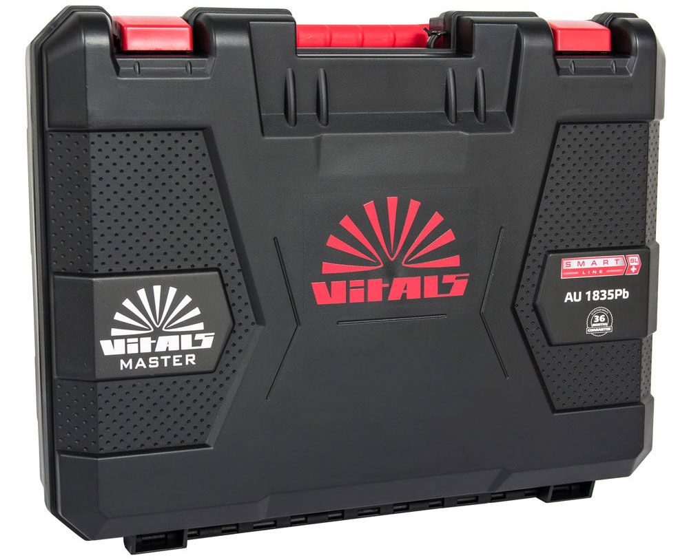 Пластиковий кейс для акумуляторного інструменту торгівельної марки Vitals Master AU 1835Pb