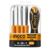 Отвертка с сменными насадками 10 шт INGCO
