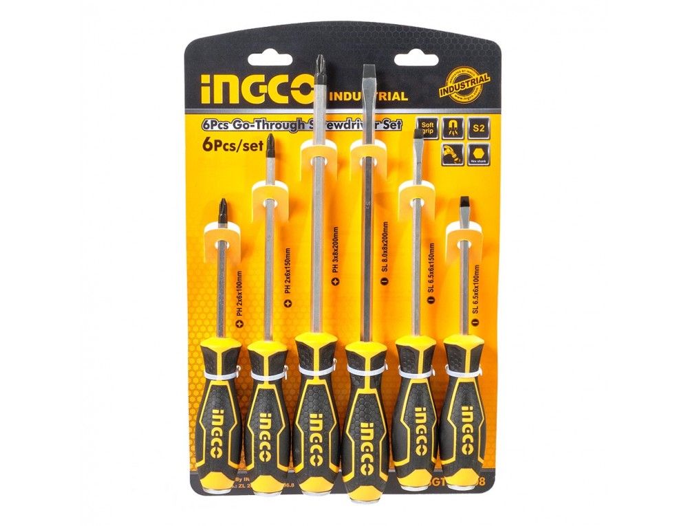 Набір ударних викруток 6 шт INGCO INDUSTRIAL
