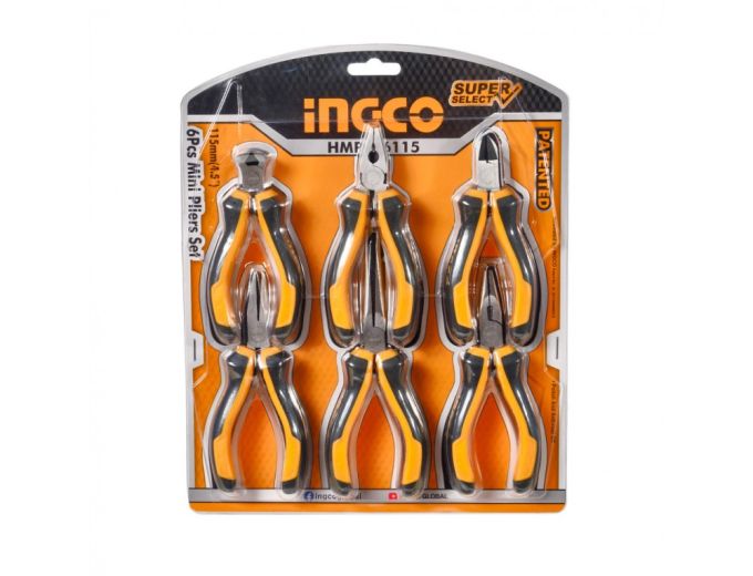 Набір шарнірно-губцевого інструменту міні 6 предметів Super Select INGCO