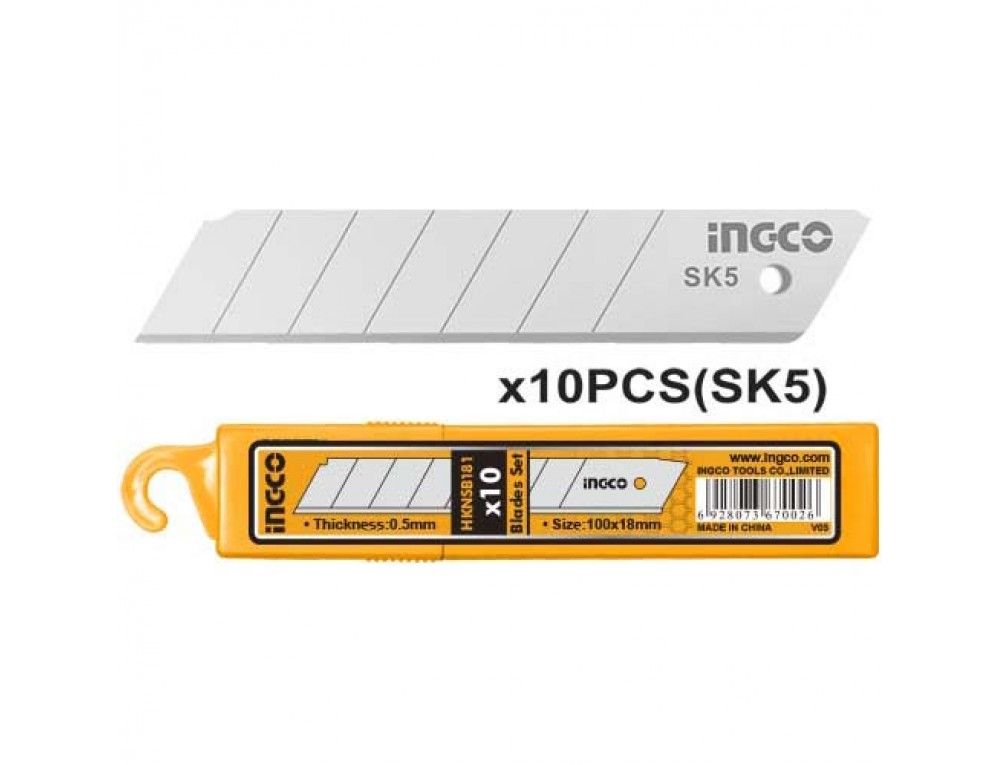 Леза для ножів сегментні 10 шт. INGCO